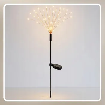 Venkovní osvětlení Solární lampa zapichovací WWG bílá 88 cm 2 ks