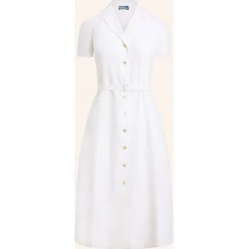 Dámské šaty Polo Ralph Lauren Dámské Lněné Šaty, bílá, 34