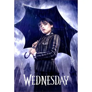 Jedlá dekorace na dort WEDNESDAY-02 Materiál: Jedlý papír