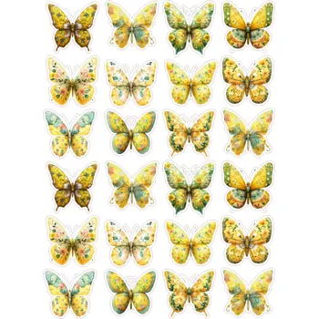 Jedlá dekorace na dort MOTYLI-26 Materiál: Jedlý papír