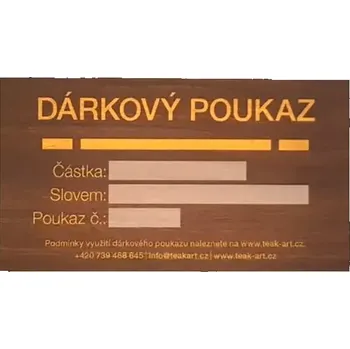 Dárkový potravinový koš Vánoční dárkový poukaz na 1.500 Kč Papírový