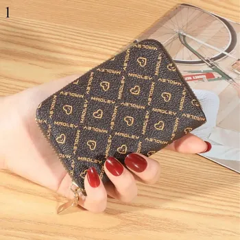 Peněženka Dámská kožená peněženka s držákem karet | dámská peněženka, kožená peněženka - 1