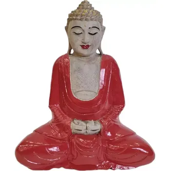 Buddha celý červený 2 25 cm