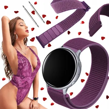 Chytré hodinky Řemínek pro Amazfit Active 2 / 2 Black Sport / NFC chytré hodinky fialový řemínek