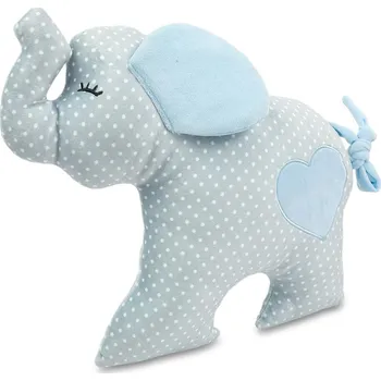 plyšák Tegatex Plyšák-polštářek slon z mikrospandexu, 30cm, modrý