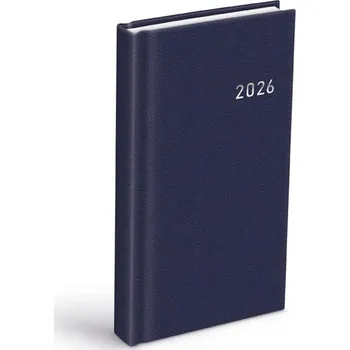 Kalendář Diář 2026 D802 PVC dark blue 90x170mm