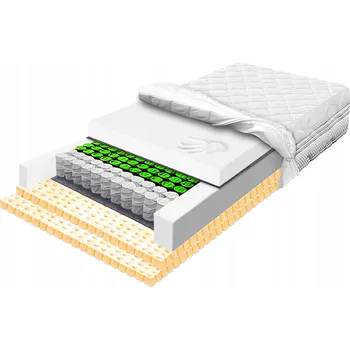 Matrace Matrace MATERACE Z GÓR taštičkovými pružinami FRESH VISCO LATEX II 140 x 200 x 25 cm H2