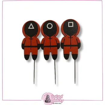 Squid game panáčci - dortový zápich