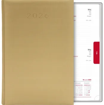 Kalendář Knižní kalendář 2026 A5 zlatý