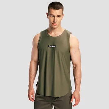 Pánské tričko GymBeam Men‘s Combat Tank Top Olive Grey S šedá