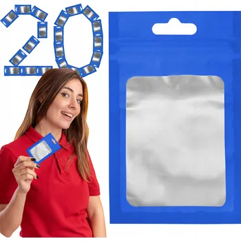 Sáček na potraviny Sada: 20x malý zip sáček 7,5 cm x 12 cm, barevný sáček