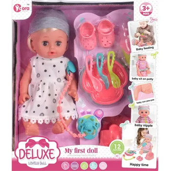 Panenka Panenka miminko s kolébkou a jídelní židličkou + příslušenství