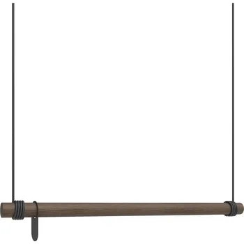 Věšák Hnědý nástěnný věšák z dubového dřeva 80 cm Swing M – LIND DNA ID_1788220