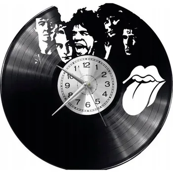 Hodiny THE ROLLING STONES NÁSTĚNNÉ HODINY Z VINYLOVÉ DESKY DÁREK PAMÁTKA NAROZENINY E
