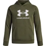 Chlapecká mikina Under Armour Rival Fleece BL Hoodie velikost YM marine od green