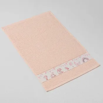 VEBA Dětský ručník tisk svět hraček - pohádkové dobrodružství, lososový 30x50cm