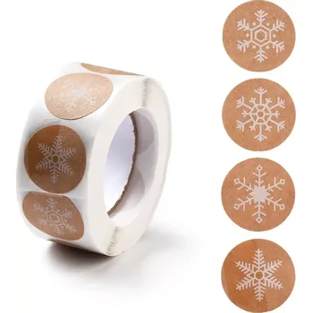 samolepka Dekorativní samolepky Vločky bílé zimní - 100 ks