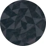 Antracitový ručně tkaný vlněný kulatý koberec ø 160 cm Shard Charcoal – Flair Rugs ID_1787468