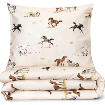 Povlečení Sada povlečení White Pocket 140 x 200 cm béžová