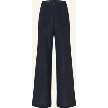 Dámské kalhoty Windsor. Dámské Marlene Kalhoty S Flitry, tmavě modrá, 42