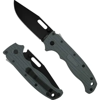 kapesní nůž Demko Knives 205-D2-CP-DLC AD20.5 ClipPoint kapesní nůž 8 cm, černá, šedá, Grivory