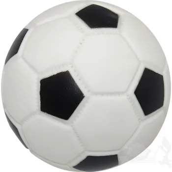 Hračka pro psa UNIQ PETS vinylový fotbalový pískací míč bílý 9cm