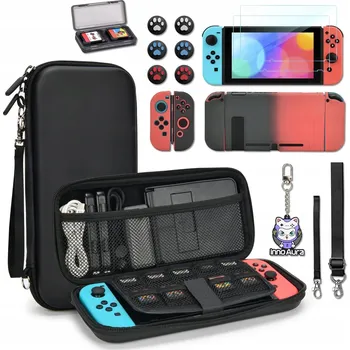 Herní konzole Etui DO Nintendo Switch 14 w 1 Przenośny Pouzdro Sada Příslušenství