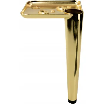 Stolová podnož Zlatá nábytková noha Jehla chromovaná výška 17 cm pro nábytek ve stylu glamour