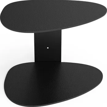 police Černá ocelová police 29 cm Curve Bull – LIND DNA ID_1788102