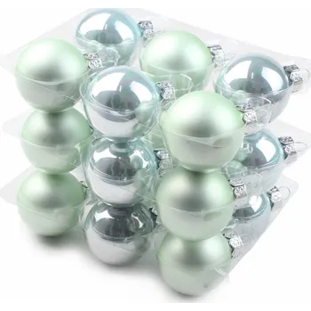 Vánoční dekorace Vánoční Koule hladká vánoční koule 4 cm 18 ks