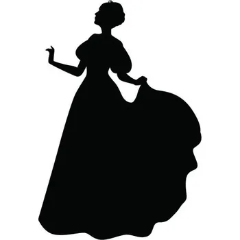 Samolepící dekorace Samolepka na stěnu princezna královna 15x10 cm