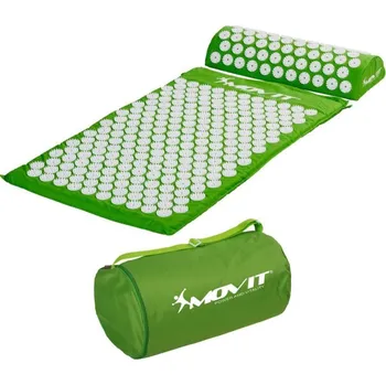 Masážní přístroj Akupresurní podložka, přenosná taška, 75x44x2,5 cm, zelená