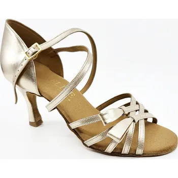 Dámská sálová obuv Rummos,Zlaté kožené latinky EART/60, zlatá 41