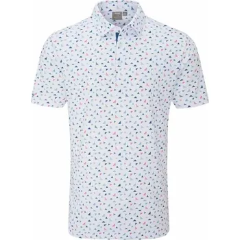 PING Julian pánské polo, white multi pánské, L