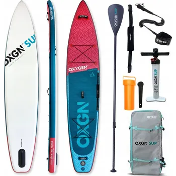 Paddleboard SUP prkno OXYGEN TOURING NAFUKOVACÍ pro plavání ve stoje (Stand Up Paddle) SET 381 cm