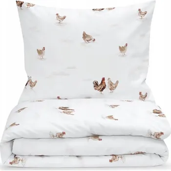 Povlečení Povlečení Slepičky 220 x 200 cm + 50 x 60 cm (2 ks)