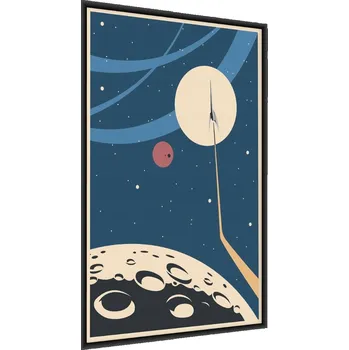 Obraz Plakát v Rámu RAKETA KOSMICKÁ Retro Styl 30x40