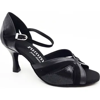 Dámská sálová obuv Rummos,Dámské černé latinky RI01/60RR, černá kombinace 37.5