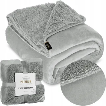 Prostěradlo Deka Eurofirany z mikrovlákna 150 cm x 200 cm šedá