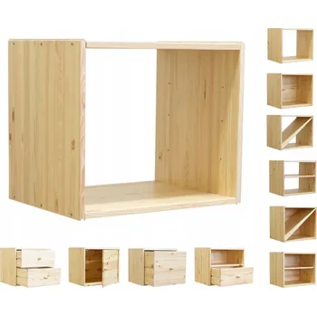 Knihovna Knihovna Wamar-Sosenka 45 x 39 x 35 cm borovice