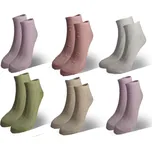 PESAIL Dámské kotníkové zdravotní ponožky Z872 - 6 páry Velikost: 39-42
