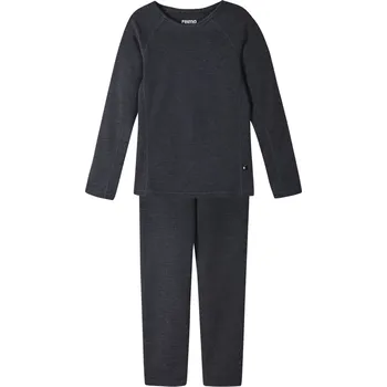 Set dětského termoprádla Reima Lani - Black melange 120