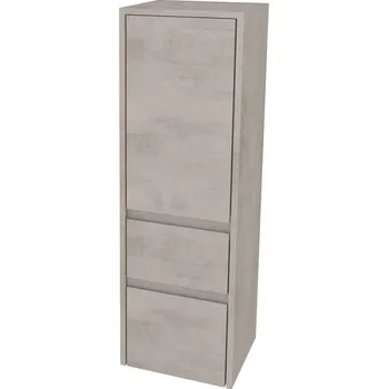 Koupelnový nábytek Mereo Opto Koupelnová skříňka vysoká 401x1247x360 mm, pravé otevírání, Multidecor, Chromix stříbrný, CN995PACST