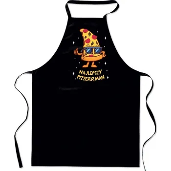 Obraz ZÁSTĚRA S POTISKEM NEJLEPŠÍ PIZZERMAN PIZZA pánský dárek pro tátu