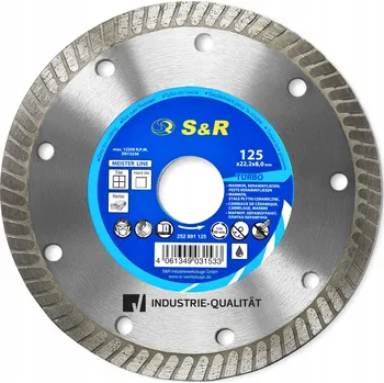 Řezný kotouč Diamantový řezný kotouč Turbo 125x7 mm