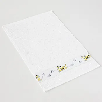 VEBA Dětský ručník kočičí hrátky, bílý 30x50cm