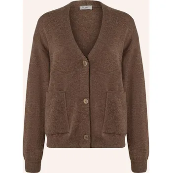 Dámský svetr Maerz Muenchen Dámský Pletený Kardigan, hnědá, 36