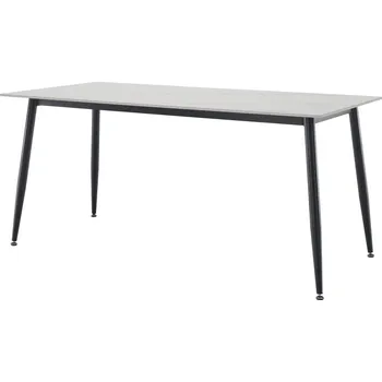 Jídelní stůl Vikio Jídelní stůl bílý mramor černá 160x80 TJS109B160