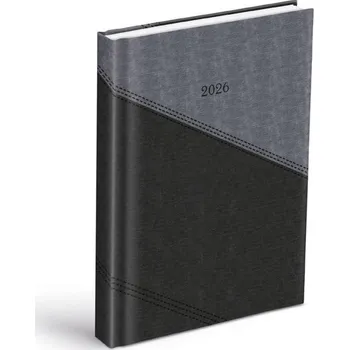 Kalendář Diář 2026 D801 PU gray/dak gray