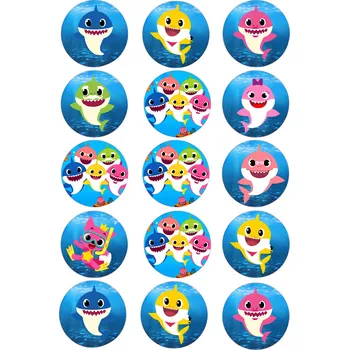 Jedlá dekorace na dort BABY SHARK-08 Materiál: Jedlý papír